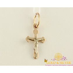 Золотой детский крестик 230143
